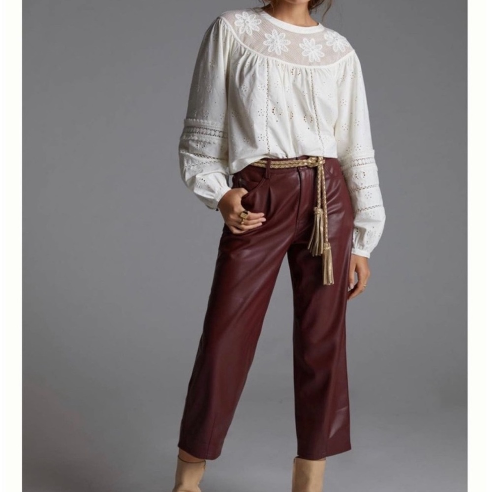 Anthropologie Pilcro Leather Pants